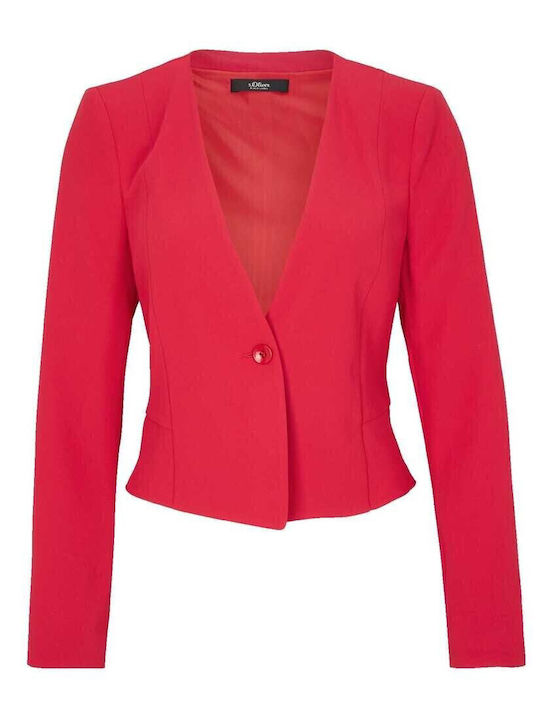 s.Oliver Γυναικείο Σακάκι Κόκκινο