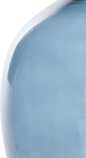 Beliani Διακοσμητικό Βάζο Glas Blau 1Stück