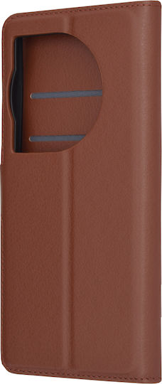 Techsuit Buchen Sie Leder Braun (OnePlus 12)