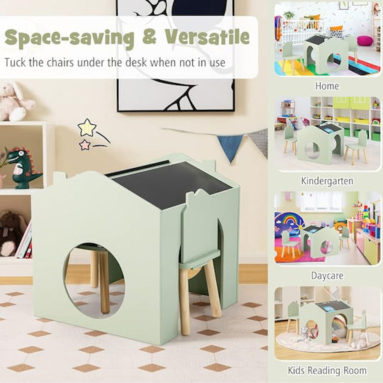 Set Masă cu Scaune pentru Copii pentru Desen Multicolor