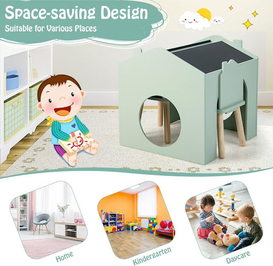 Set Masă cu Scaune pentru Copii pentru Desen Multicolor