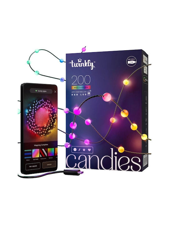 Twinkly Candies Outdoor Light String 12m