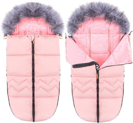 Universal Waterproof Stroller Footmuff 90x45cm Pink