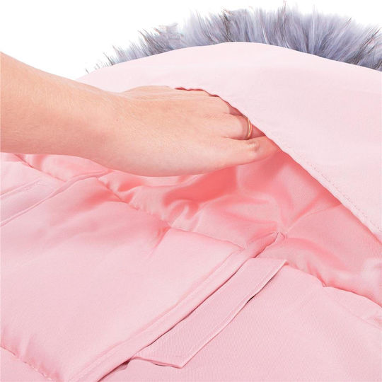 Universal Waterproof Stroller Footmuff 90x45cm Pink
