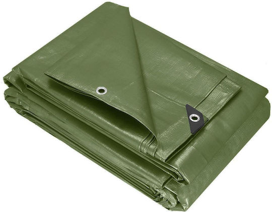 Laminierte wasserdichte Polyethylen-Plane 120g/m2 3x5m Grün
