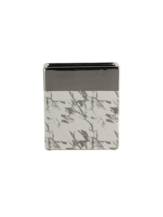 Artekko Διακοσμητικό Βάζο Marmor Silver Silber 17.5x19cm 1Stück