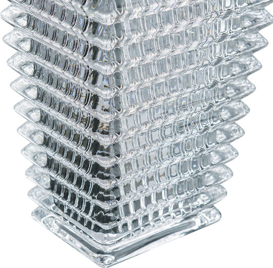 Artekko Διακοσμητικό Βάζο Glas Glassy Transparent 16.5x12x28cm 1Stück