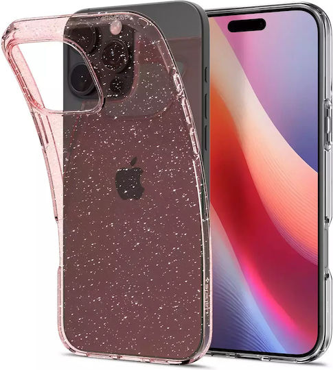 Spigen Liquid Crystal Glitter Back Cover Σιλικόνης Ροζ (iPhone 16 Pro)