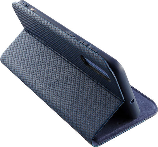 Idol 1991 Elite Anti-rfid Book Synthetic Leather / Silicone Blue (iPhone 16 Plus)