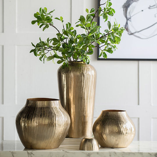 Artekko Decorative Vase Layer Gold 34x34x29cm