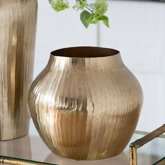 Artekko Decorative Vase Layer Gold 34x34x29cm