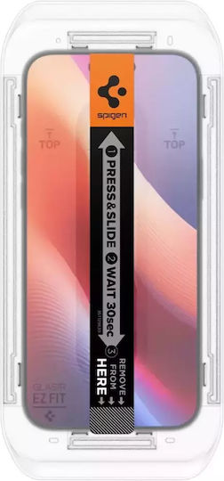 Spigen GLAS.tR EZ FIT Закалено Стъкло 2 Бройки iPhone 17 / 17 Pro / 16 Pro