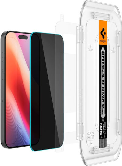 Spigen GLAS.tR EZ Fit Privacy Tempered Glass 2buc (iPhone 17 / 17 Pro / 16 Pro)