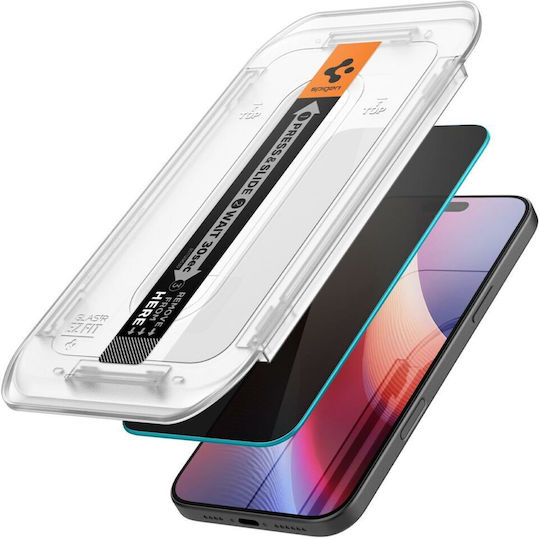 Spigen GLAS.tR EZ Fit Privacy Tempered Glass 2pcs (iPhone 16 Pro)