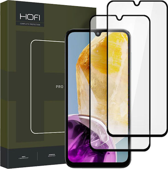 Hofi Glass Pro+ Full Face Tempered Glass 2τμχ Μαύρο (Galaxy M15)