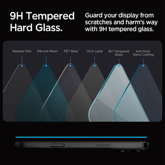 Spigen Glas.tR EZ Fit Tempered Glass (iPhone 17 / 17 Pro / 16 Pro) AGL07935