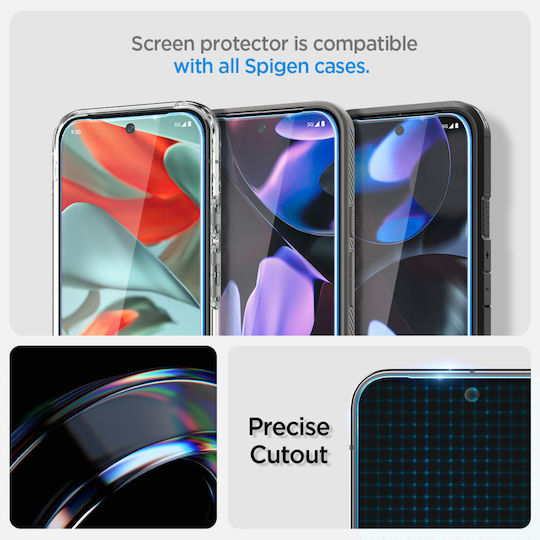 Spigen tR EZ Fit Tempered Glass 2pcs (Google Pixel 9 / 9 Pro / 10 / 10 Pro)