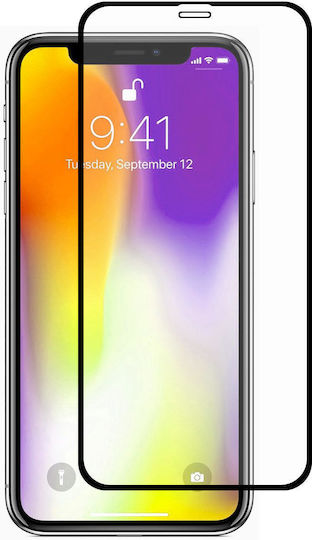 Hard 5D Full Glue Full Face Tempered Glass Μαύρο (iPhone 11 Pro / X / XS)