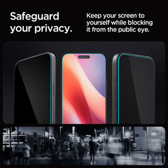 Spigen GLAS.tR EZ Fit Privacy Tempered Glass 2τμχ (iPhone 17 Pro Max / iPhone 16 Pro Max)