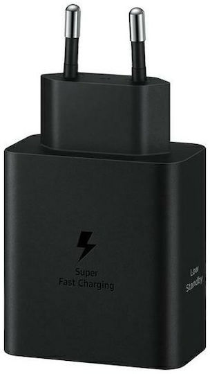 Samsung Charger with 2 USB-C Ports and Cable USB-C - USB-C 50W Power Delivery Blacks (EP-T5020X)