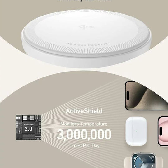 Anker Φορτιστής Magsafe 15W Power Delivery Λευκός (MagGo 3 in 1 B25M3321)