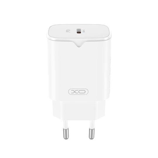 XO Φορτιστής Χωρίς Καλώδιο με Θύρα USB-C 30W Power Delivery Λευκός (L131)