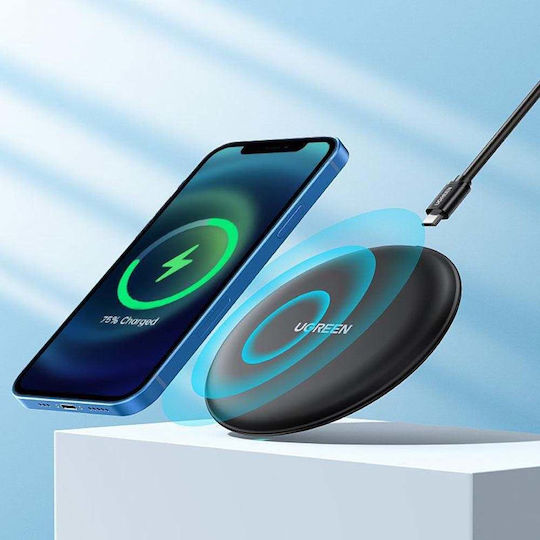 Ugreen Ασύρματος Φορτιστής (Qi Pad) 15W Μαύρος (CD186)