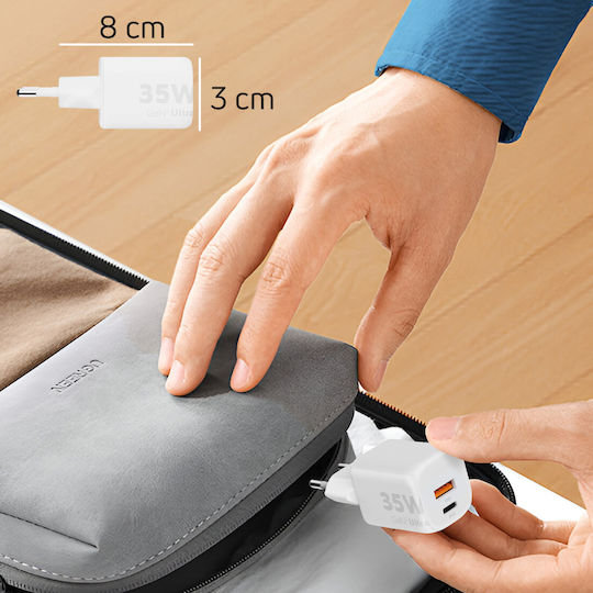 Xtorm Φορτιστής Χωρίς Καλώδιο GaN 35W Quick Charge 3.0 Λευκός (XEC035)
