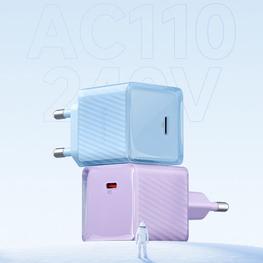 Mcdodo Зарядно Устройство Без Кабел GaN с USB-C Изходен Порт 20W Power Delivery Лилаво CH-3773