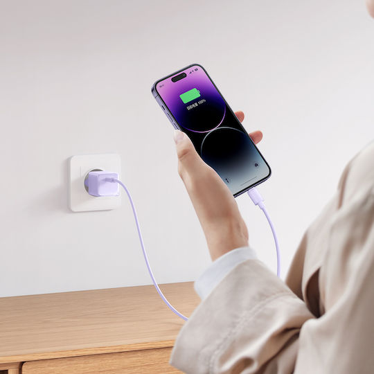 Mcdodo Зарядно Устройство Без Кабел GaN с USB-C Изходен Порт 20W Power Delivery Лилаво CH-3773
