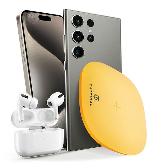 Tactical Kabellose Ladestation Qi Pad 15W Gelbe WattUp