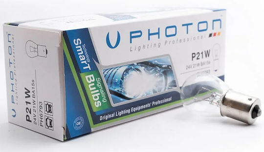 Photon Lamps Car & Motorcycle R5W LED White 24V 21W 1pcs
