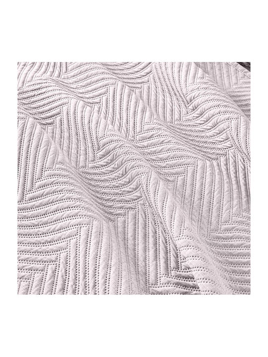 Guy Laroche Bone Σετ Κουβερλί Ημίδιπλο Microfiber Bone Sepia 180x240cm 2τμχ