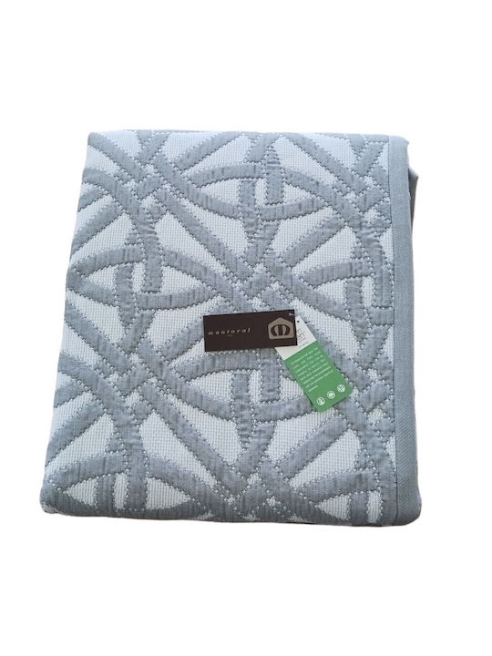 Manterol Casa Luxe Cuvertură Extra-dublu din Bumbac & Poliester GRI 235x270cm