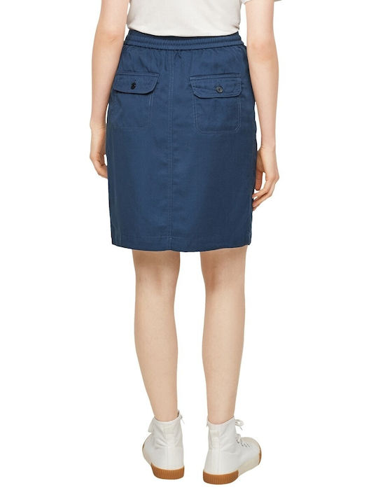 s.Oliver Mini Skirt in Blue Color 2061482-5760