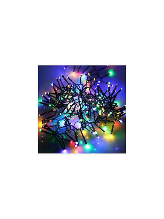 100 Λαμπάκια LED 8μ. Πολύχρωμα Ηλιακά σε Σειρά