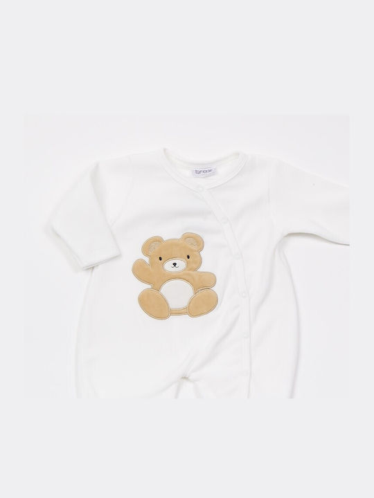 Trax Baby Bodysuit Velvet ecru