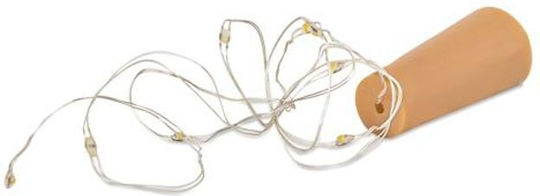 10 Lights LED 1m. White Battery in String 1pcs