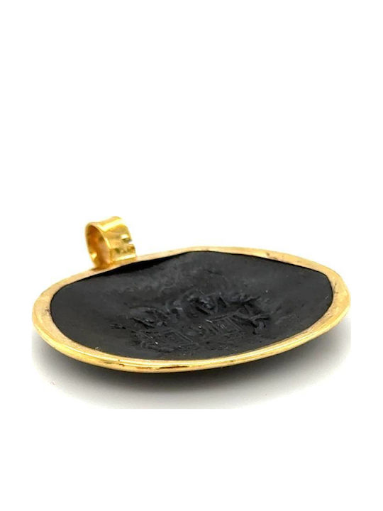 Drandakis Charm Talisman Constantine Made of 9K Gold