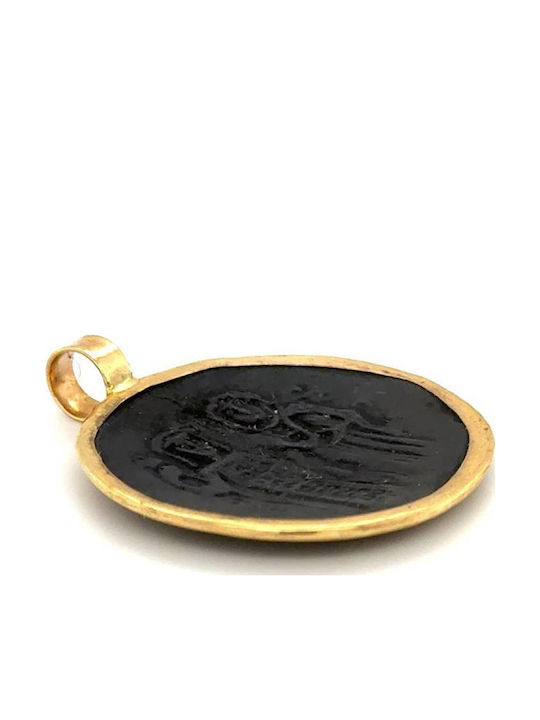 Drandakis Charm Talisman Constantine Made of 9K Gold