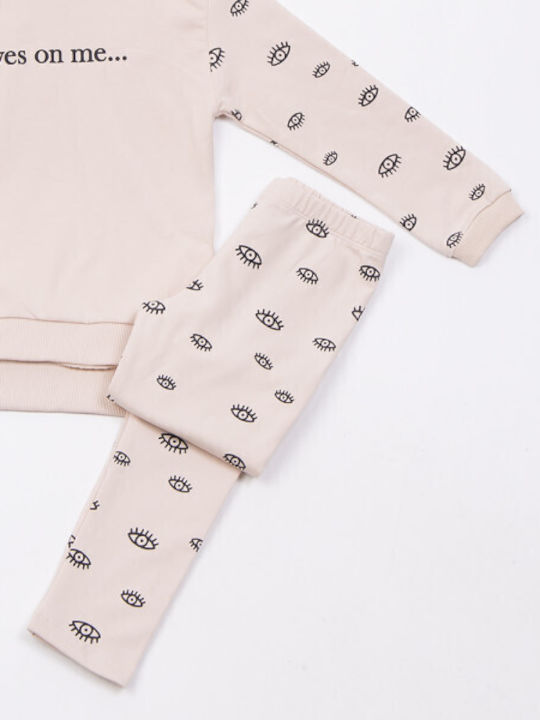 Trax Kinder Sweatpants Set - Jogginganzug Biscuit