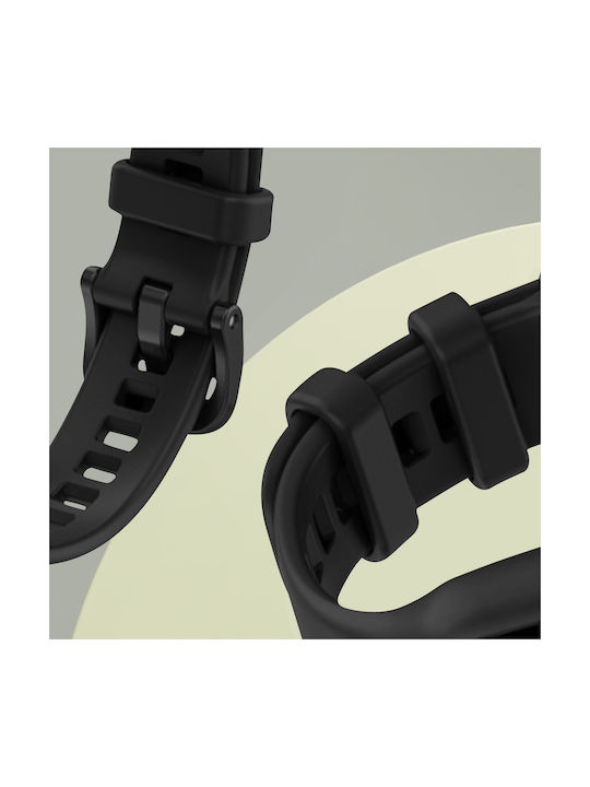 Huawei Band 7 6 Pro Honor Band 6 Armband Flexibles Silikon Schwarz