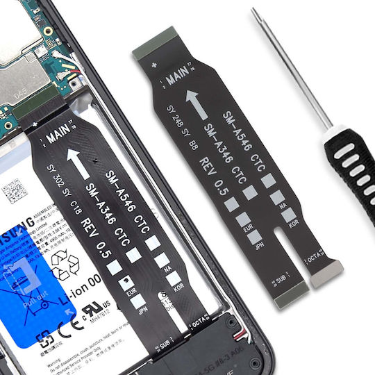 Clappio Motherboard Cover Samsung Galaxy A54 A34 Black