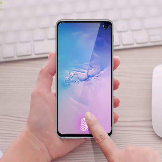 Case Galaxys10e Silicone Gel+transparent Temp Glass Screen Protector
