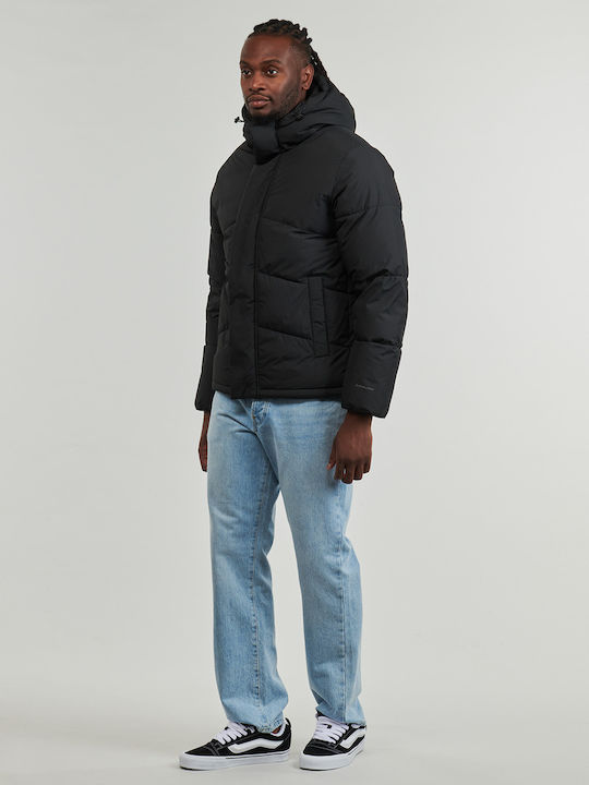 De Iarnă Jachetă Puffer Negru