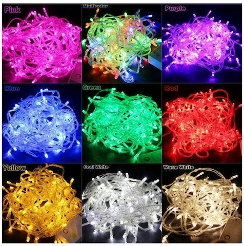 200 Λαμπάκια LED 16μ. Λευκά σε Σειρά 200 Λαμπάκια LED 16μ. Λευκά σε Σειρά