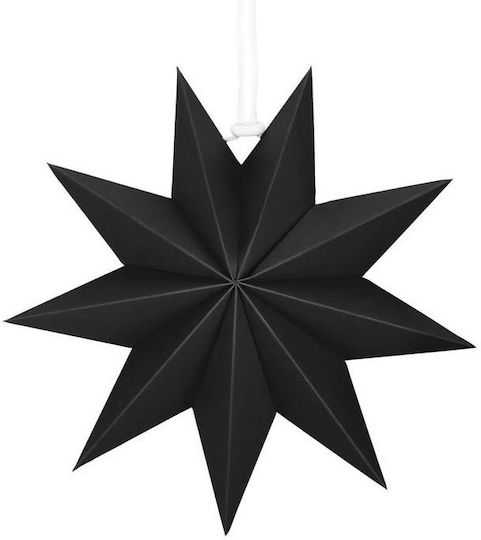 Weihnachtlicher Dekorativer Anhänger Stern Papier Schwarz 3x3cm 1Stück