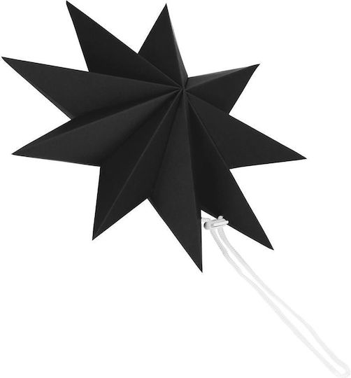 Weihnachtlicher Dekorativer Anhänger Stern Papier Schwarz 3x3cm 1Stück