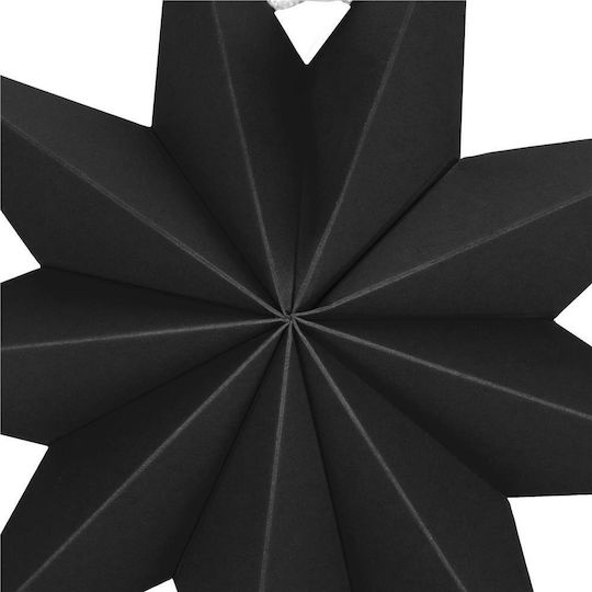 Weihnachtlicher Dekorativer Anhänger Stern Papier Schwarz 3x3cm 1Stück