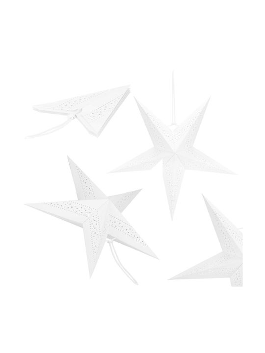 Crăciunesc Decorativ Suspendata Stea cu lumină LED Hârtie 3x3buc 1buc
